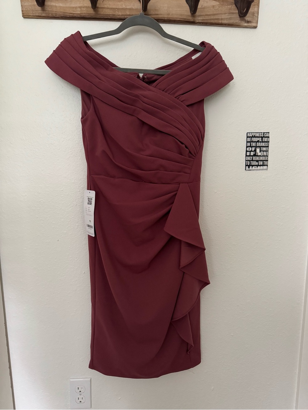 Azazie One-Shoulder Ruched Dress in  desert rose.